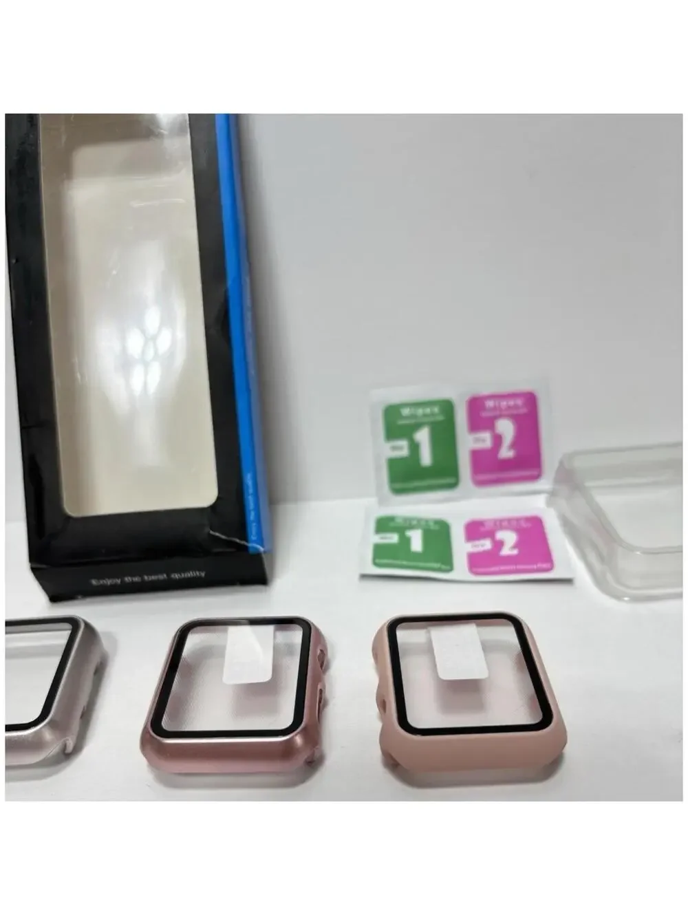 Apple Watch 38mm 3pc Face Cover Set Screen Protector Bumper Case Accessories